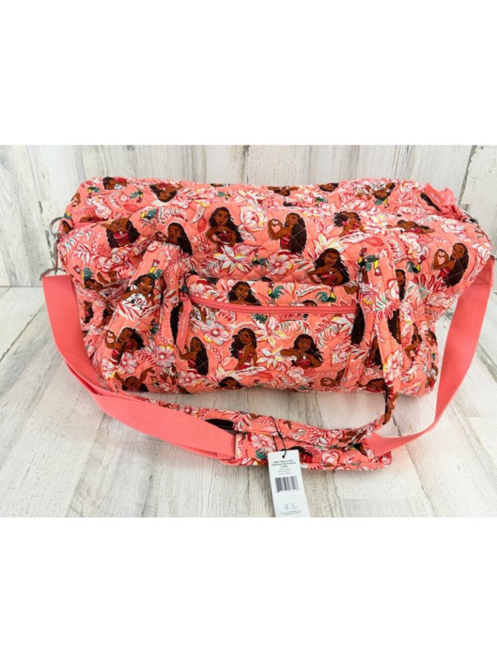 Vera Bradley Disney Moana Adventure Large Duffel Bag NWT - Picture 4 of 14